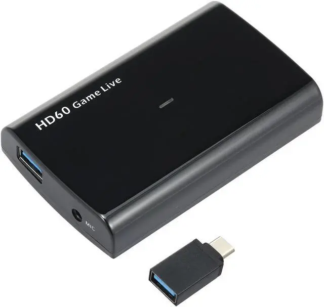 Main image of Ezcap266 1080P HD Video Game Capture Box for Live Video Support 1080P Video Input and Output MIC Input Black