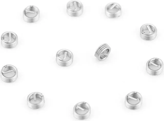 Alt view image 2 of 6 - 100pcs/Lot M3 x 0.5 x 1D Screw Thread Insert Stainless Steel Coiled Wire Inserts Helical Tapping Screws Repair Tools Fasteners