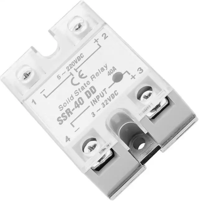 Alt view image 6 of 7 - Newstyle SSR-40 DD 40A 5-220VDC Solid State Relay For Industrial Automation Process