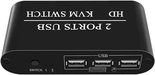 Alt view image 2 of 7 - KH21 4K30Hz Switcher HD USB KVM 2 Port Splitter for Sharing Monitor Keyboard Mouse Printer Plug And Play HD Audio Extractor Spdif Video Converter Video Adapter