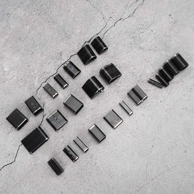 Alt view image 6 of 7 - 24Pcs Hollow Hole Shaped Punch Set Short Leather Belt Drilling Tool Oval Round Square Leather Craft Tool