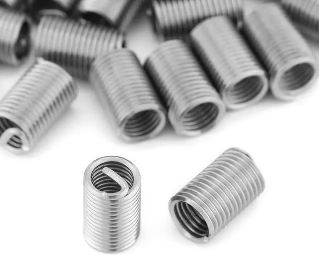 Alt view image 5 of 7 - 50pcs/Lot M6 x 1.0 x 3D Screw Thread Insert Stainless Steel Fasteners Repair Tools Kit Coiled Wire Helical Screw Sleeve Set