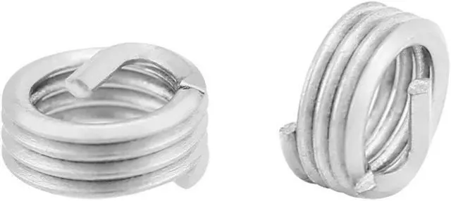 Alt view image 5 of 6 - 100pcs/Lot M3 x 0.5 x 1D Screw Thread Insert Stainless Steel Coiled Wire Inserts Helical Tapping Screws Repair Tools Fasteners