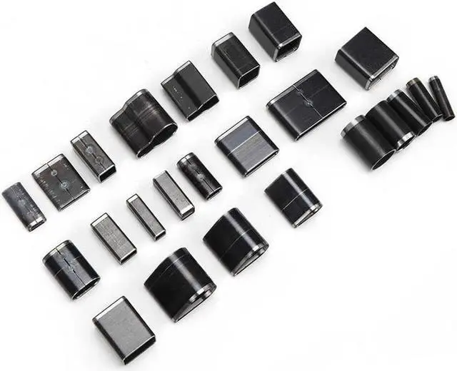 Alt view image 3 of 7 - 24Pcs Hollow Hole Shaped Punch Set Short Leather Belt Drilling Tool Oval Round Square Leather Craft Tool