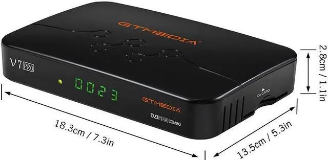 Alt view image 2 of 6 - GTMEDIA V7 PRO TV Receiver DVB-S/S2/S2X+T/T2 TV Decoder Memory 1G Bit RAM Support H.265 Albertis/Tivusat/BBC Satback