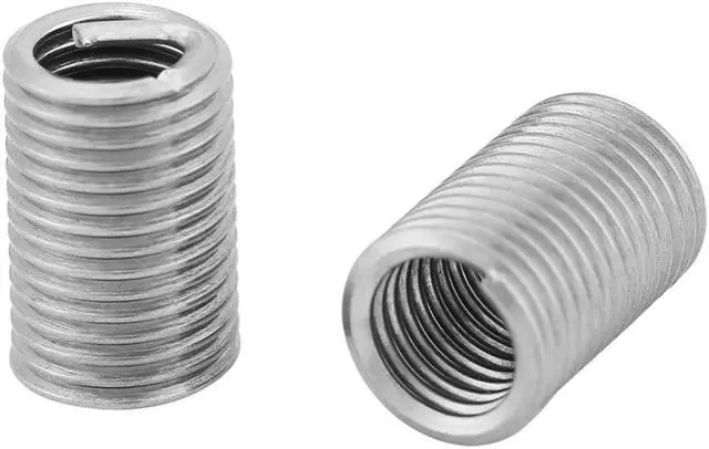 Alt view image 7 of 7 - 50pcs/Lot M6 x 1.0 x 3D Screw Thread Insert Stainless Steel Fasteners Repair Tools Kit Coiled Wire Helical Screw Sleeve Set