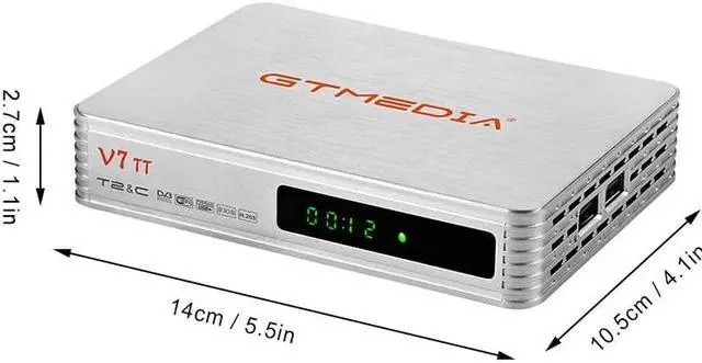 Alt view image 6 of 6 - GTMEDIA V7 TT TV Receiver 1080P Full HD DVB-T/T2/Cable/J.83B Support Multi PLP Support USB PVR Ready