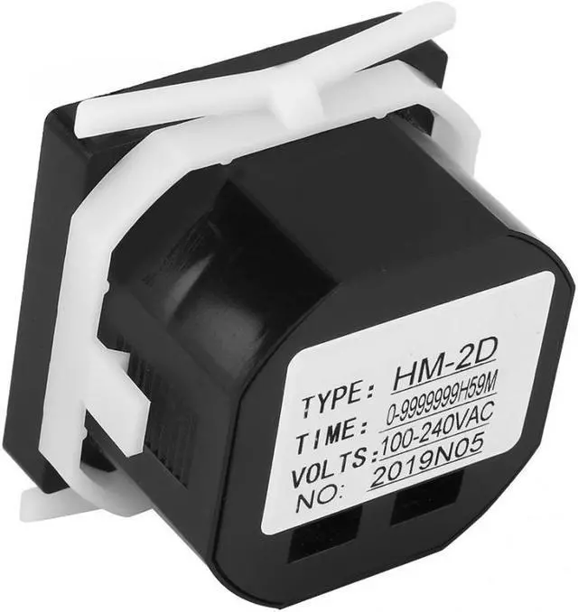 Alt view image 5 of 7 - Time Counter AC220 240V Digital Electrical Counter LCD Display Time Meter Gauge Counter Time Gauge