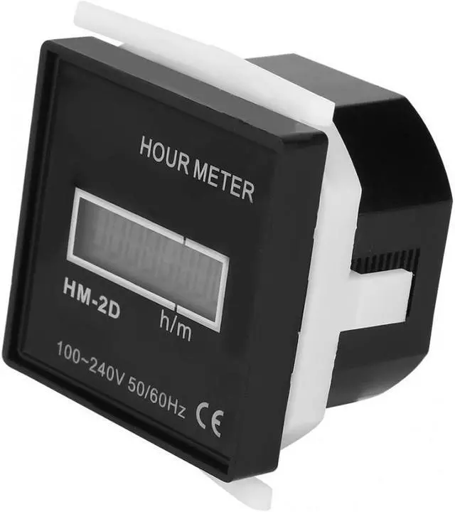 Alt view image 2 of 7 - Time Counter AC220 240V Digital Electrical Counter LCD Display Time Meter Gauge Counter Time Gauge