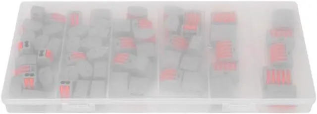 Alt view image 6 of 6 - 60 Pcs Electric Cable Connector Universal Quick Connecting Terminal Wiring Cable Connector Block Threader Splitter