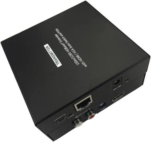 Alt view image 2 of 5 - HDMI Extender Kit 100M 2-in-1 HDMI VGA to HDMI Extender Scaler with Audio POH HDCP