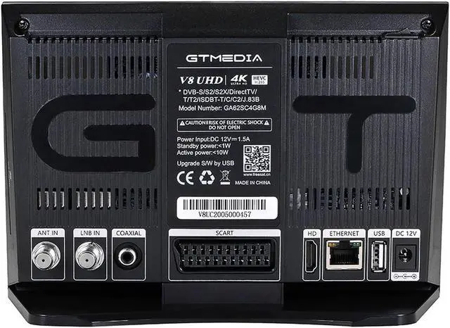 Alt view image 6 of 6 - GTMEDIA V8 UHD TV Receiver Combo DVB-S/S2/S2X+T/T2/Cable/ATSC-C/ISDBT H.265 4K Ultra HD Built in 2.4G WIFI Module TV BOX