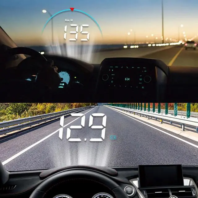 Alt view image 4 of 7 - Intelligent Heads Up Display High Definition Speedometer For Automobile Vehicle Heads Up Display Car Digital Speedometer