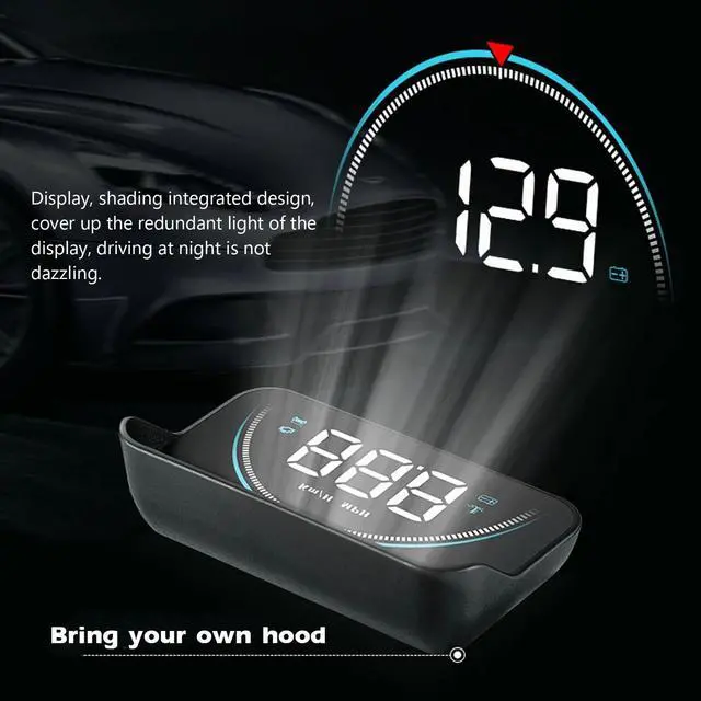 Alt view image 6 of 7 - Intelligent Heads Up Display High Definition Speedometer For Automobile Vehicle Heads Up Display Car Digital Speedometer