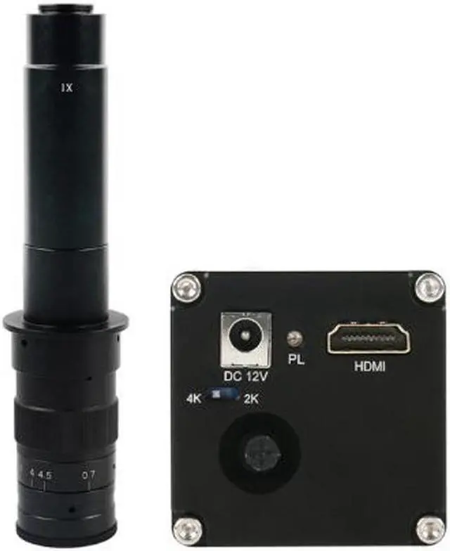 Main image of 2K 4K 1080P HDMI Digital Industrial Video Microscope Camera & 300X C-Mount Lens For PCB Soldering