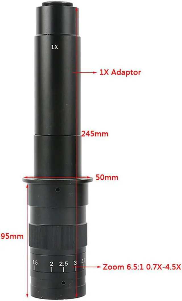 Alt view image 3 of 6 - 16MP 1080P HDMI Industrial Electronic Digital Video Microscope & 300X C-Mount Lens Support U disk Storage Video