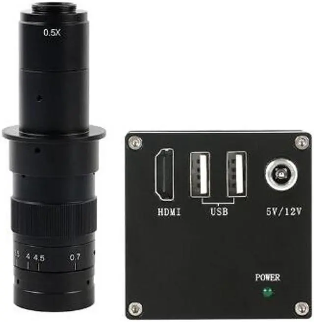 Main image of 2MP 1/2.8" 1080P 60F/S HDMI Industrial Video Microscope Camera & 180X C-Mount Lens For Phone Tablet PC PCB IC Observe Soldering