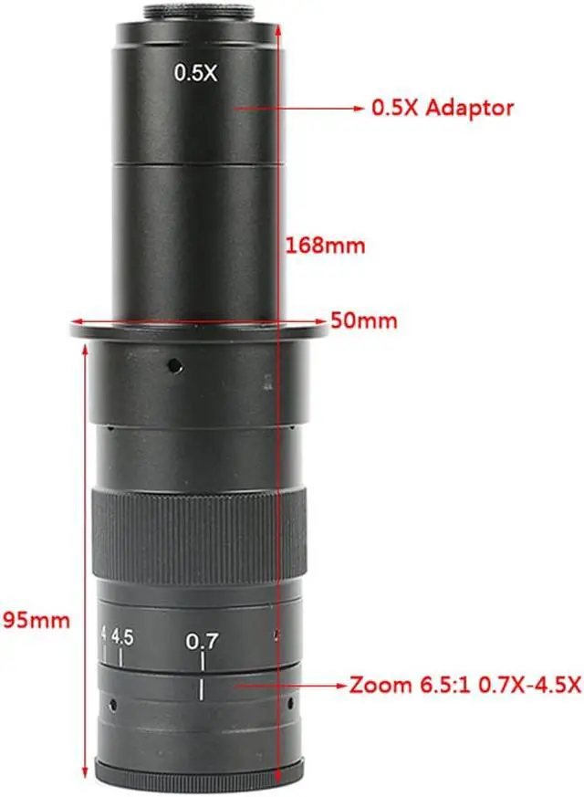 Alt view image 3 of 6 - NEW 16MP HDMI Industrial Electronic Digital Video Microscope & 180X C-Mount Lens Support U disk Storage Video with Pictures