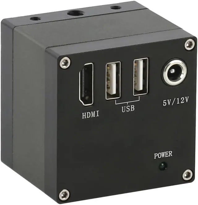 Alt view image 3 of 7 - 2MP 1080P HDMI Industrial Video Microscope Camera & 200X C-Mount Lens Whit 56-LED Adjustable Ring Light For Phone Tablet PC PCB IC Observe Soldering