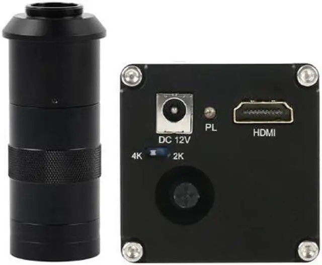 Main image of UHD 2K 4K 1080P HDMI Digital Industrial Video Microscope Camera & 100X C-Mount Lens For Lab Phone PCB Soldering
