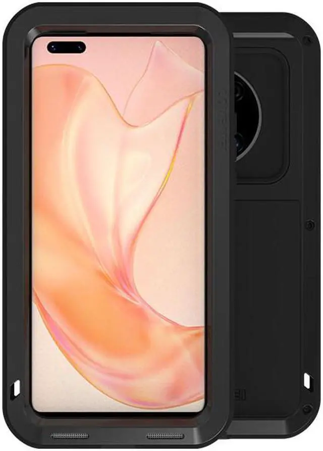 Main image of LOVE MEI Shock Dirt Proof Water Resistant Metal Armor Cover Phone Case for HUAWEI Mate 40 Pro - Black