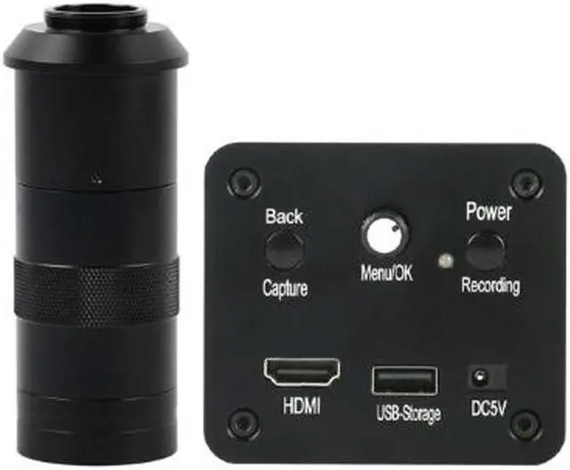 Main image of 1080P HD HDMI Industrial Electronic Digital Video Microscope Camera & 100X C-Mount Lens