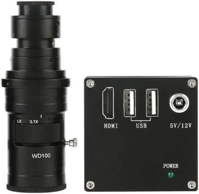 Main image of 2MP 1/2.8" 1080P 60F/S HDMI Industrial Video Microscope Camera & 200X C-Mount Lens For Phone Tablet PC PCB IC Observe Soldering