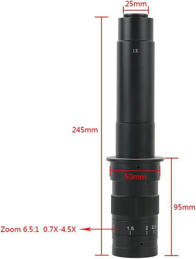 Alt view image 2 of 7 - 1080P HD HDMI Industrial Electronic Digital Video Microscope Camera & 300X C-Mount Lens Whit 56-LED Adjustable Ring Light