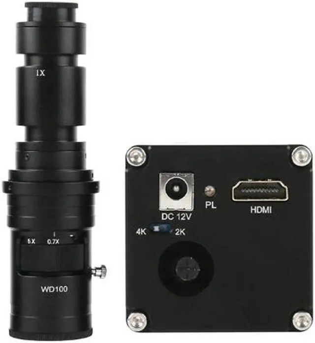 Main image of 2020 NEW 2K 4K 1080P HDMI Digital Industrial Video Microscope Camera & 500X C-Mount Lens For Lab Phone PCB Soldering