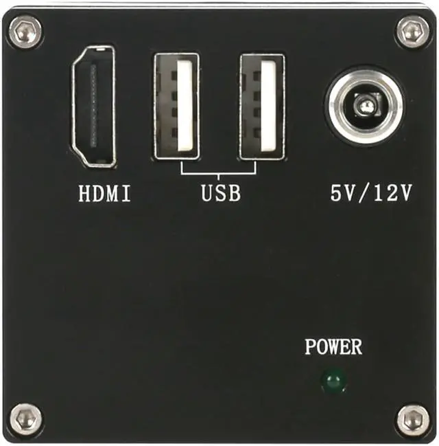 Alt view image 4 of 7 - 2MP 1/2.8" 1080P 60F/S HDMI Industrial Video Microscope Camera & 100X C-Mount Lens For Phone Tablet PC PCB IC Observe Soldering