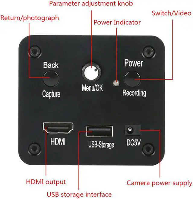 Alt view image 5 of 7 - 1080P HD HDMI Industrial Electronic Digital Video Microscope Camera & 180X C-Mount Lens