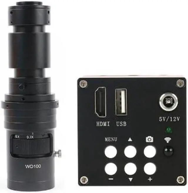 Main image of NEW 16MP 1080P HDMI Industrial Electronic Digital Video Microscope & 500X C-Mount Lens Support U Disk Storage Video