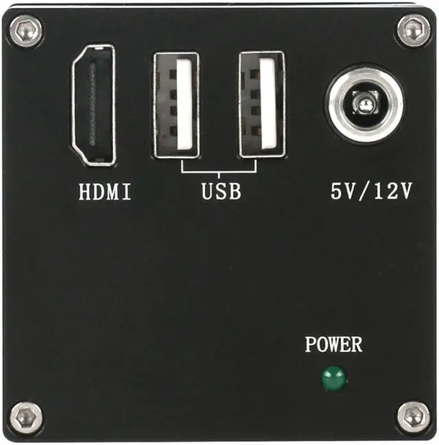 Alt view image 6 of 6 - NEW 2K 1080P HDMI Measurement Video Microscope Camera U Disk Storage Video Recorder 180X C-Mount Lens For Phone PCB Soldering