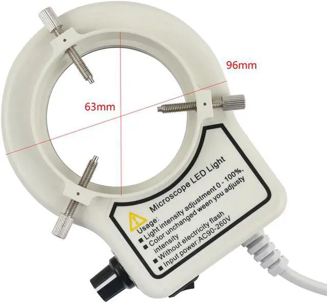 Alt view image 7 of 7 - 2MP 1080P HDMI Industrial Video Microscope Camera & 300X C-Mount Lens Whit 56-LED Adjustable Ring Light For Phone Tablet PC PCB IC Observe Soldering