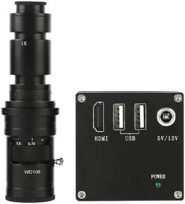 Main image of 2MP 1/2.8" 1080P 60F/S HDMI Industrial Video Microscope Camera & 500X C-Mount Lens For Phone Tablet PC PCB IC Observe Soldering