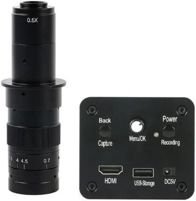 Main image of 1080P HD HDMI Industrial Electronic Digital Video Microscope Camera & 180X C-Mount Lens