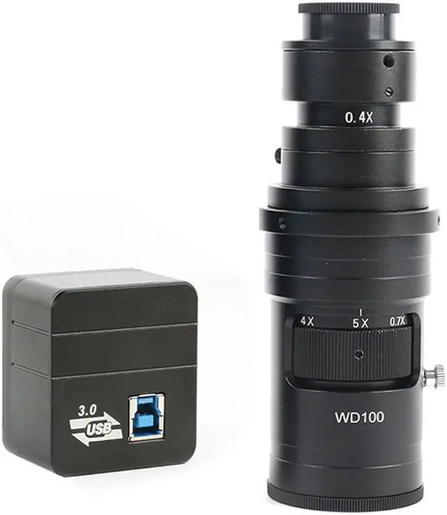 Main image of 5MP USB 3.0 High Speed 1/2.5" Industry Digital Video Microscope Camera 200X C-mount Lens For Phone Repair