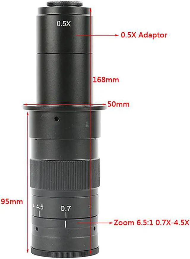 Alt view image 2 of 7 - 5MP USB 3.0 High Speed 1/2.5" Industry Digital Video Microscope Camera 180X C-mount Lens For Phone Repair