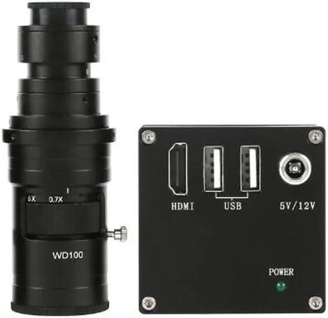 Main image of HD 2K 1080P HDMI Measurement Video Microscope Camera U Disk Storage Video Recorder 200X C-Mount Lens For Phone PCB Soldering