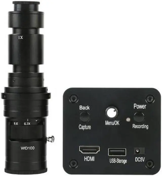 Main image of 1080P HD HDMI Industrial Electronic Digital Video Microscope Camera & 500X C-Mount Lens