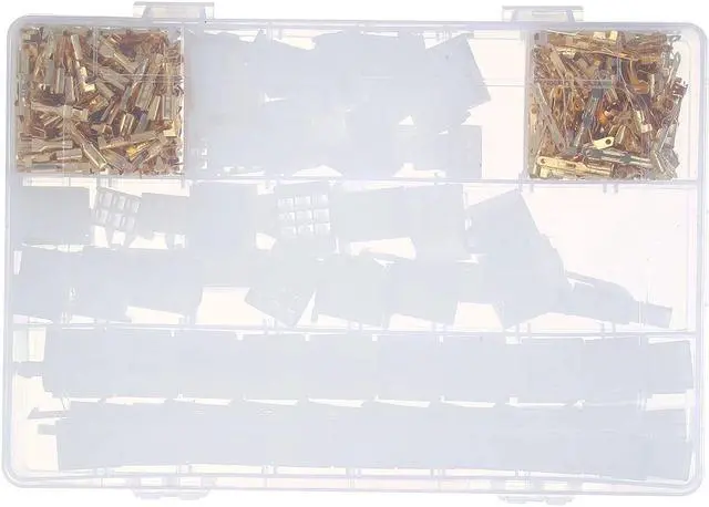 Main image of 580PCS Electrical Wire Connector Wire Terminal Kit Includes 2 3 4 6 9 Way Plug Pin Housing Connectors 2.8mm Spade Terminals for Motorcycle Bike Car