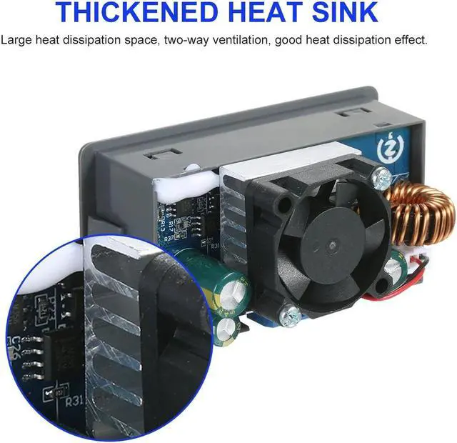 Alt view image 7 of 7 - Digital Control Module 5A 80W Constant Voltage Current Programmable Power Supply Module Adjustable Voltage Regulator Data Storage DC Power Module