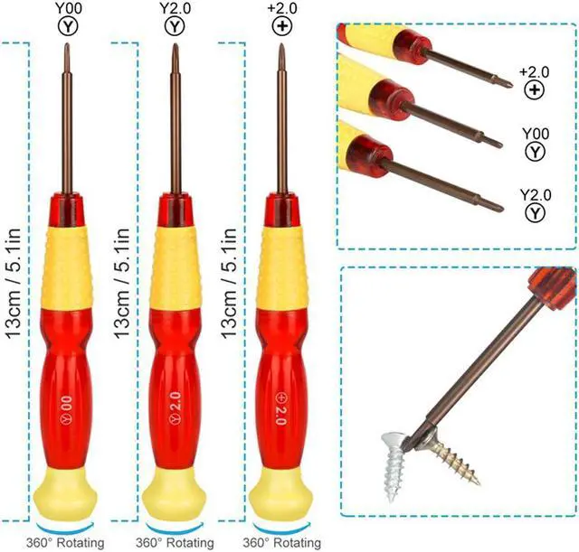 Alt view image 5 of 6 - 17 In1 Professional Full Security Screwdriver Game Bit Repair Tool Kit For Nintendo Switch Joycon New 3Ds And Nintendo Wii Nes