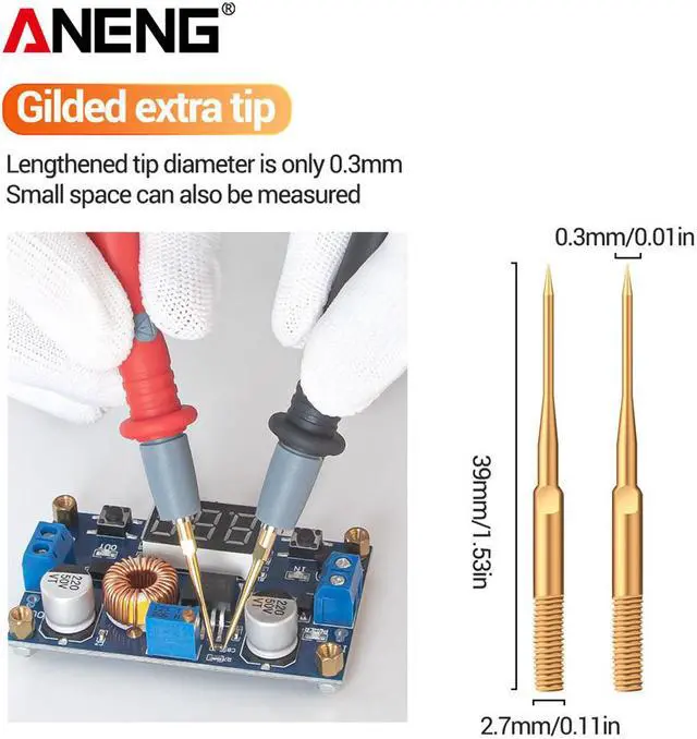 Alt view image 6 of 7 - ANENG PT1028 1000V 22In 1 Multi-Function Multimeter Leads Combination Test Cable Universal Meter Test Multimeter Pen Multimetro & Packing Box