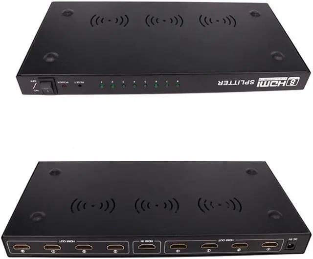 Alt view image 4 of 7 - High Quality High Definition HDMI Distributor One In Eight Out One Fen Eight 1080p