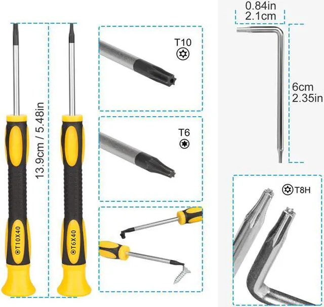 Alt view image 2 of 6 - 17 In1 Professional Full Security Screwdriver Game Bit Repair Tool Kit For Nintendo Switch Joycon New 3Ds And Nintendo Wii Nes
