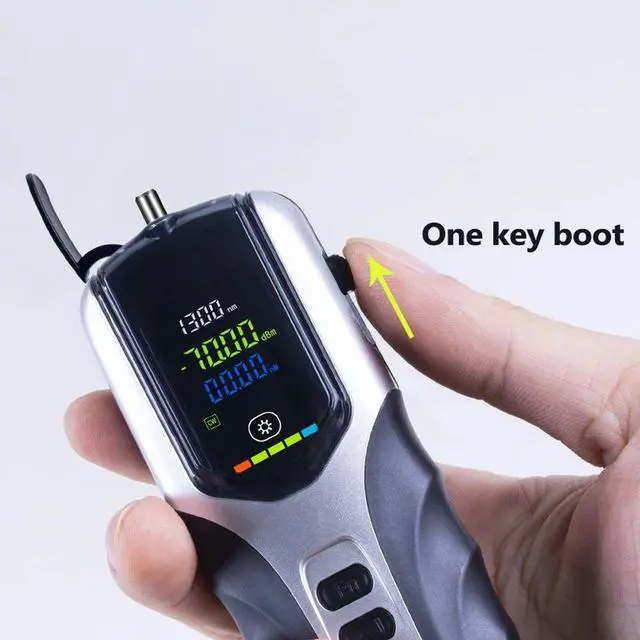 Alt view image 3 of 4 - Reachargeable Optical Power Meter G750 Portable Color LCD Screen Fiber Optic Power Meter with Flash Light 7 Wavelengthes Supported