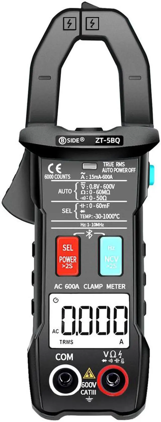 Main image of BSIDE ZT-5BQ Wireless Clamp Meter Digital Technology Smart Multimeter True RMS Voltmeter Ammeter Auto Rang Capacitor NCV Tester