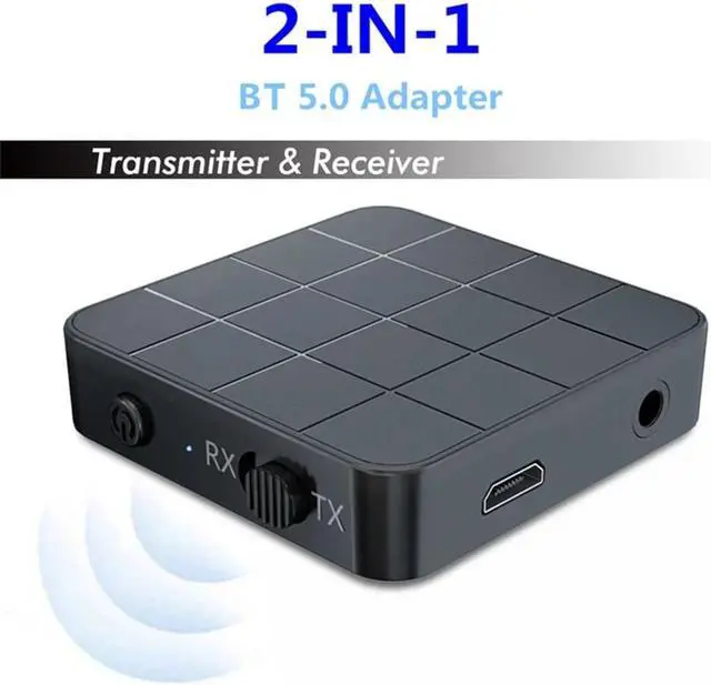 Alt view image 6 of 7 - 2 in 1 BT 5.0 Audio Transmitter Receiver Adapter Portable 2 In1 Wireless Audio Adapter RX/TX Mode for TV Car Computer