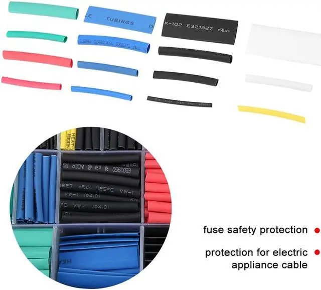 Alt view image 6 of 6 - 670pcs Mixed-colored Heat Shrink Tubes Tubing Wrap Cable Sleeve Shrinkable Tube Electric Tools